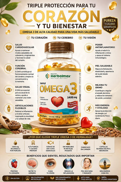 Omega 3 Triple 1400mg Duo Pack
