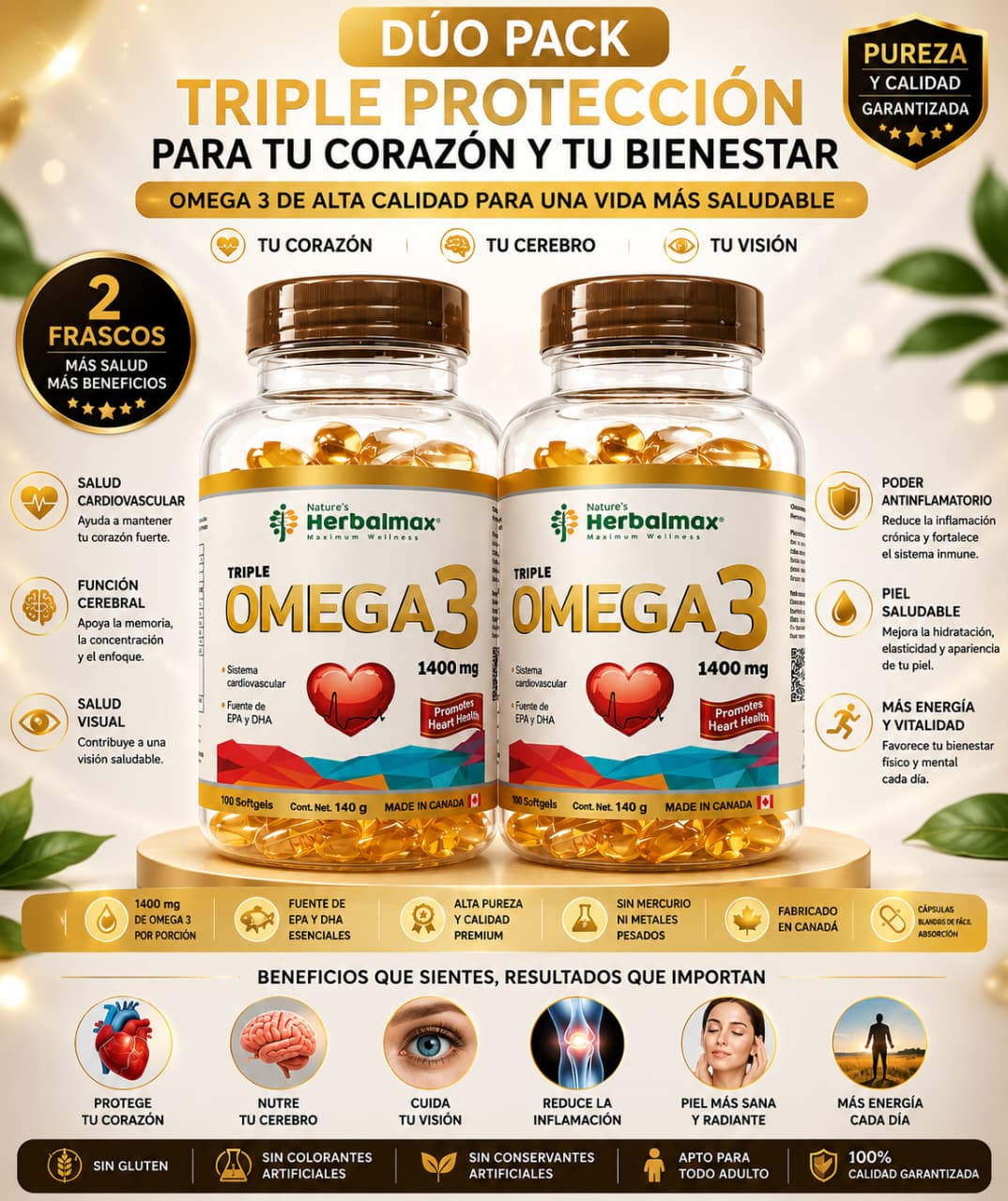 Omega 3 Triple 1400mg Duo Pack