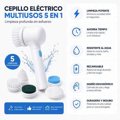 CEPILLO LIMPIEZA RECARGABLE 5 EN 1 MAGIC